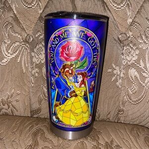 Beauty and the beast tumbler brand new. Never used.